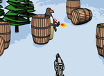 Spil-shoot-bevæbnet-med-penguin